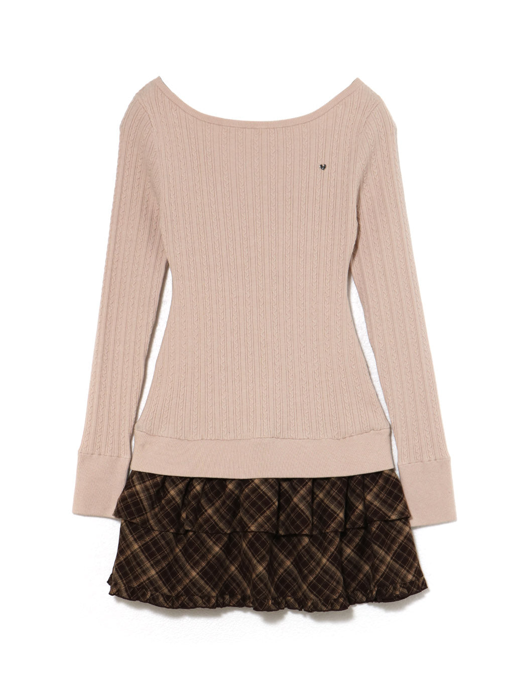 Nina check mini dress