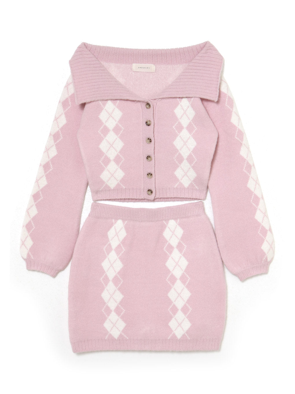 Dona argyle knit set up