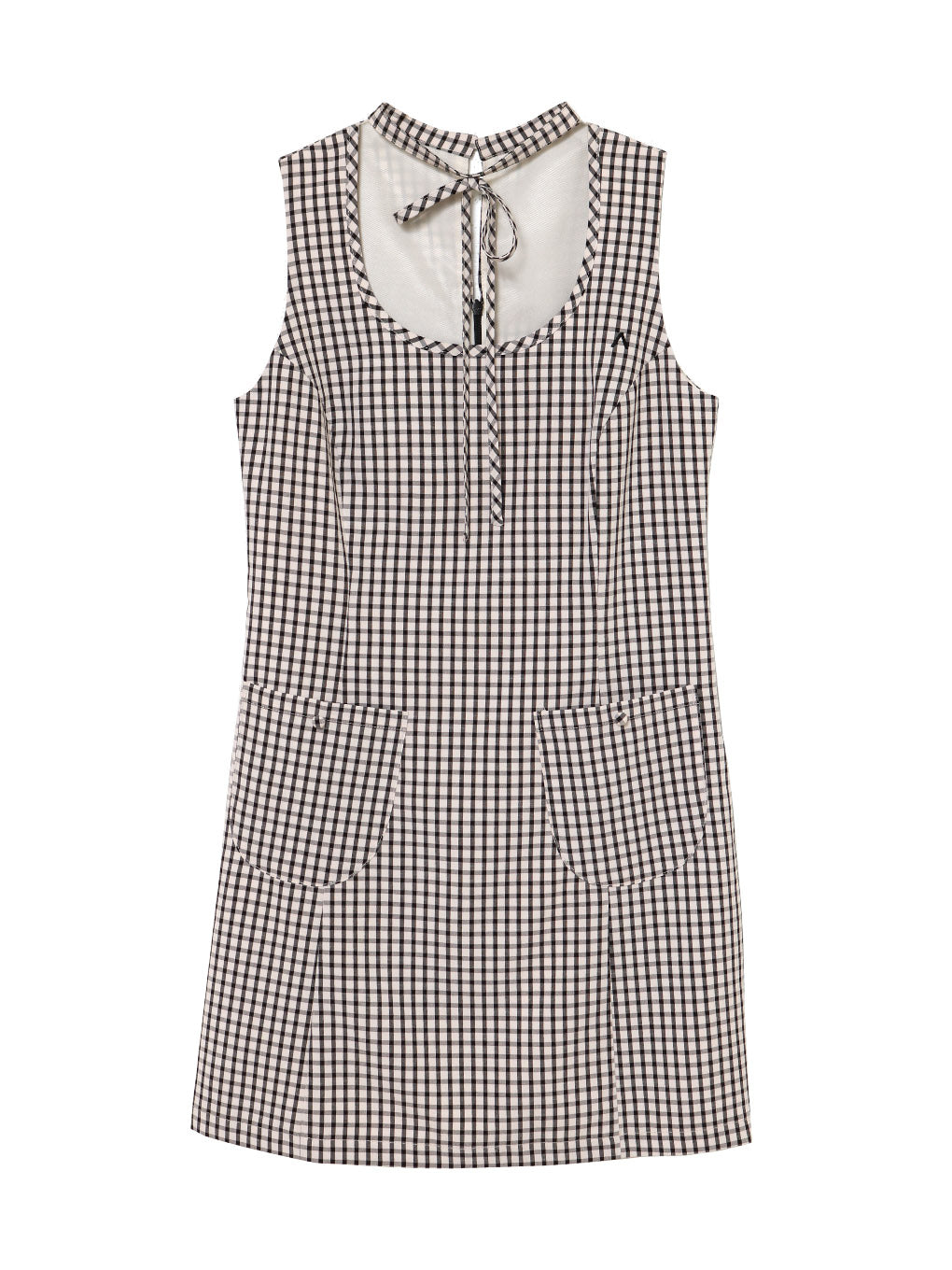 Natalie check mini dress