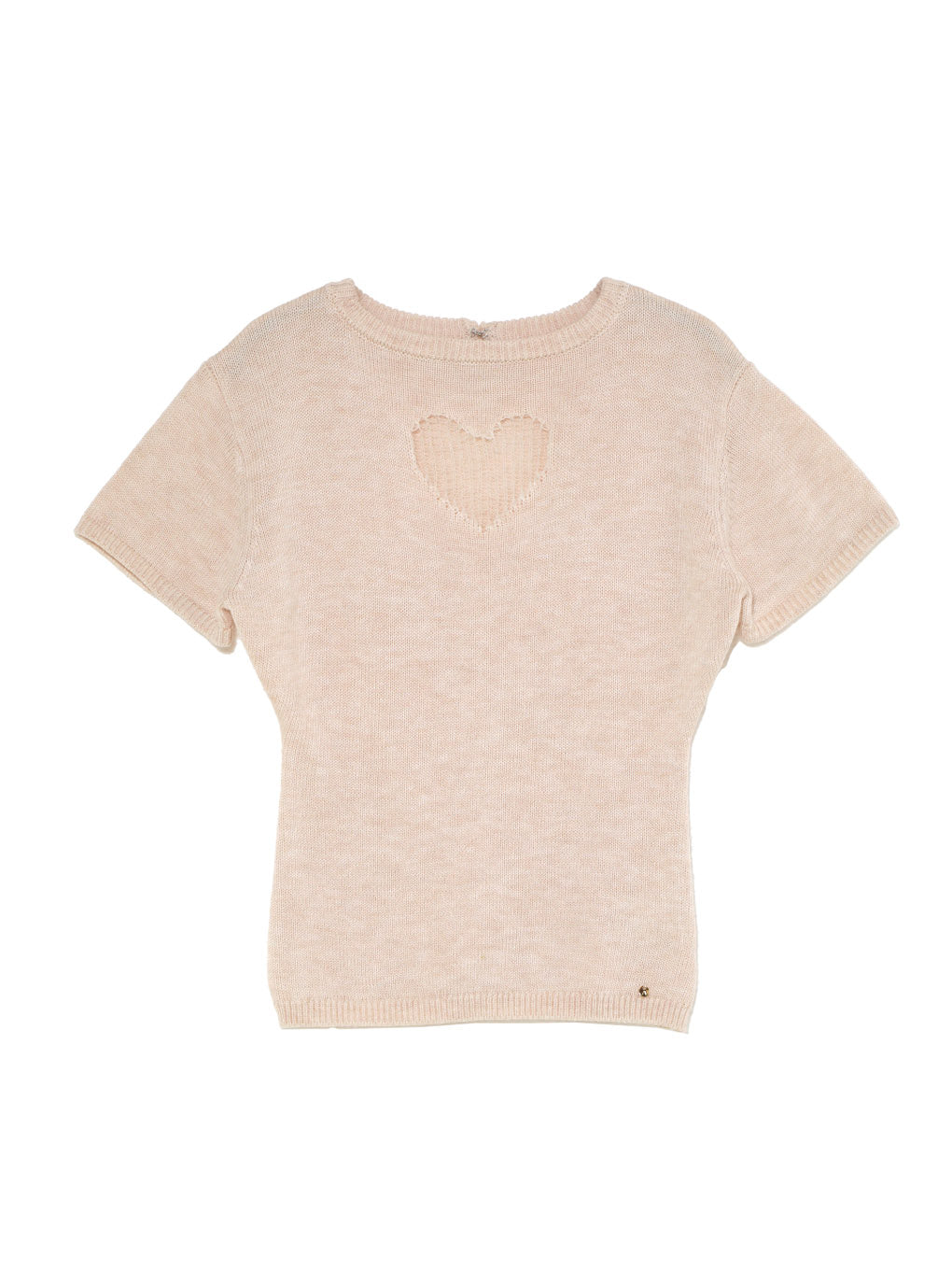 Heart point knit tops