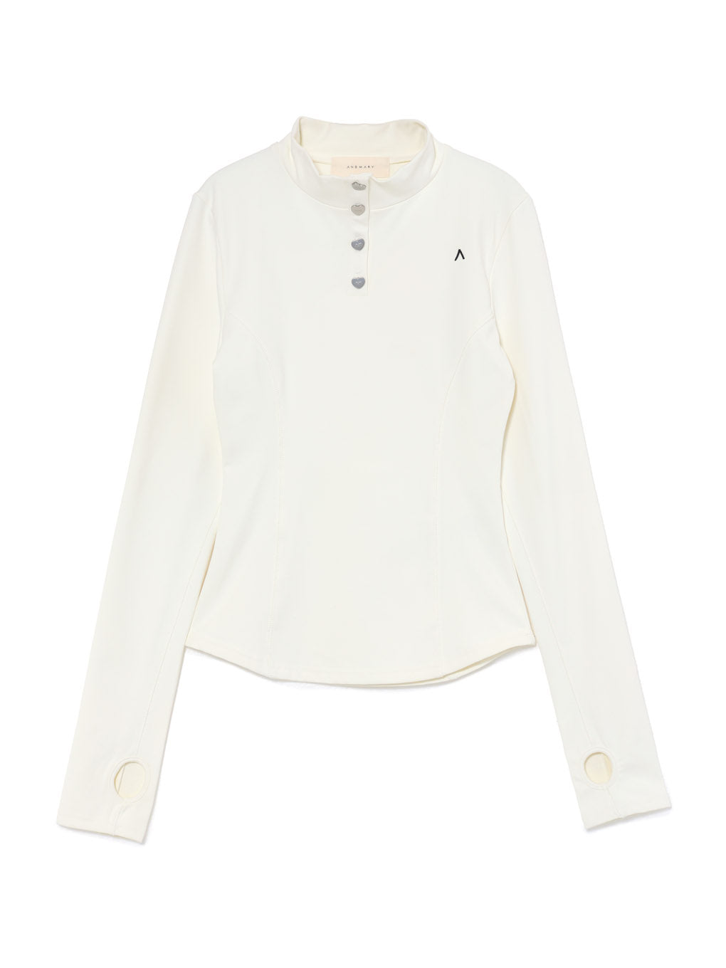 Heart button fit tops