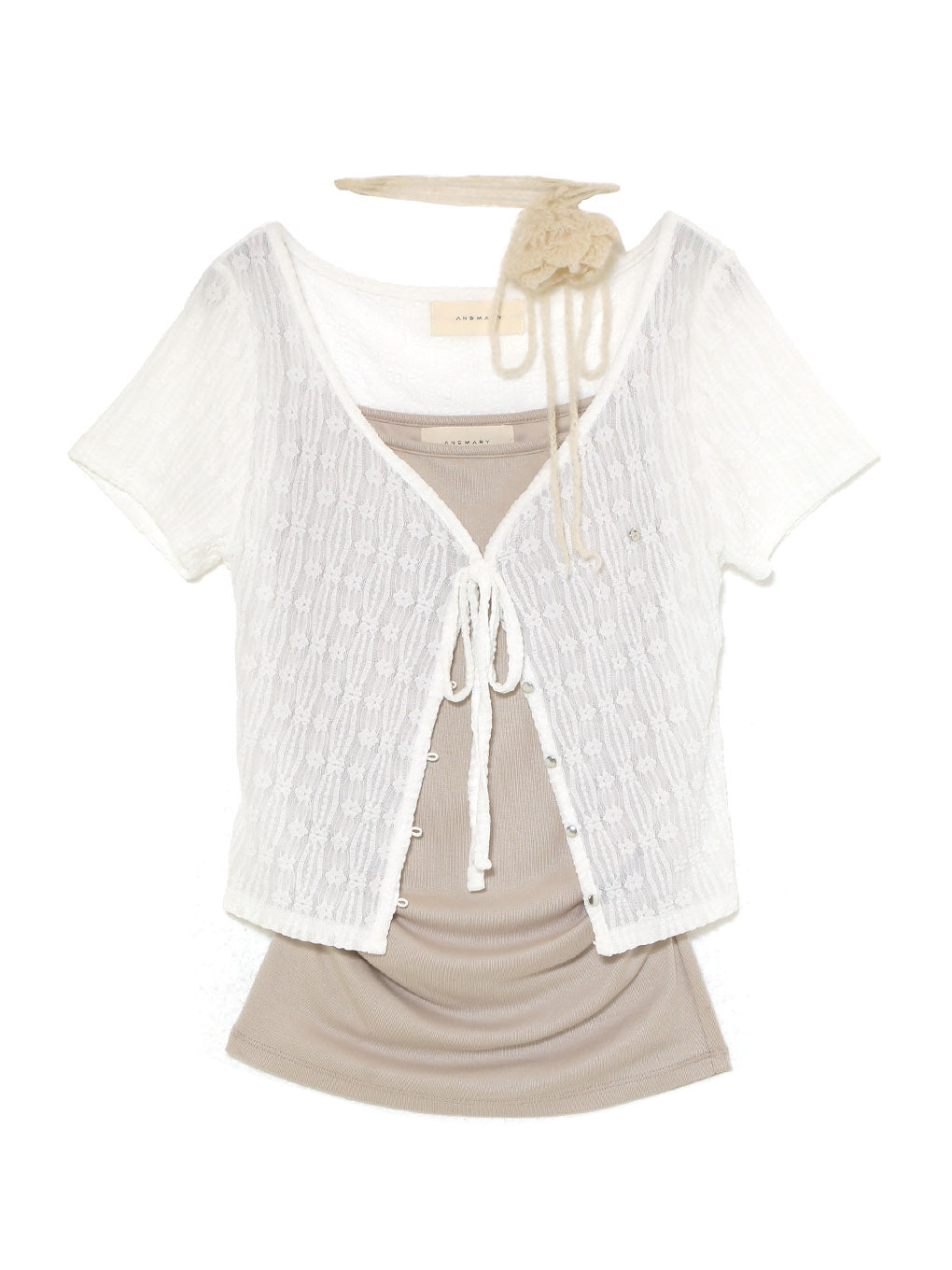 Fleur choker layered tops