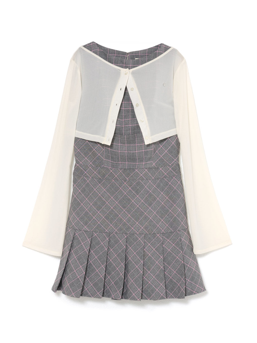 Donna check mini dress