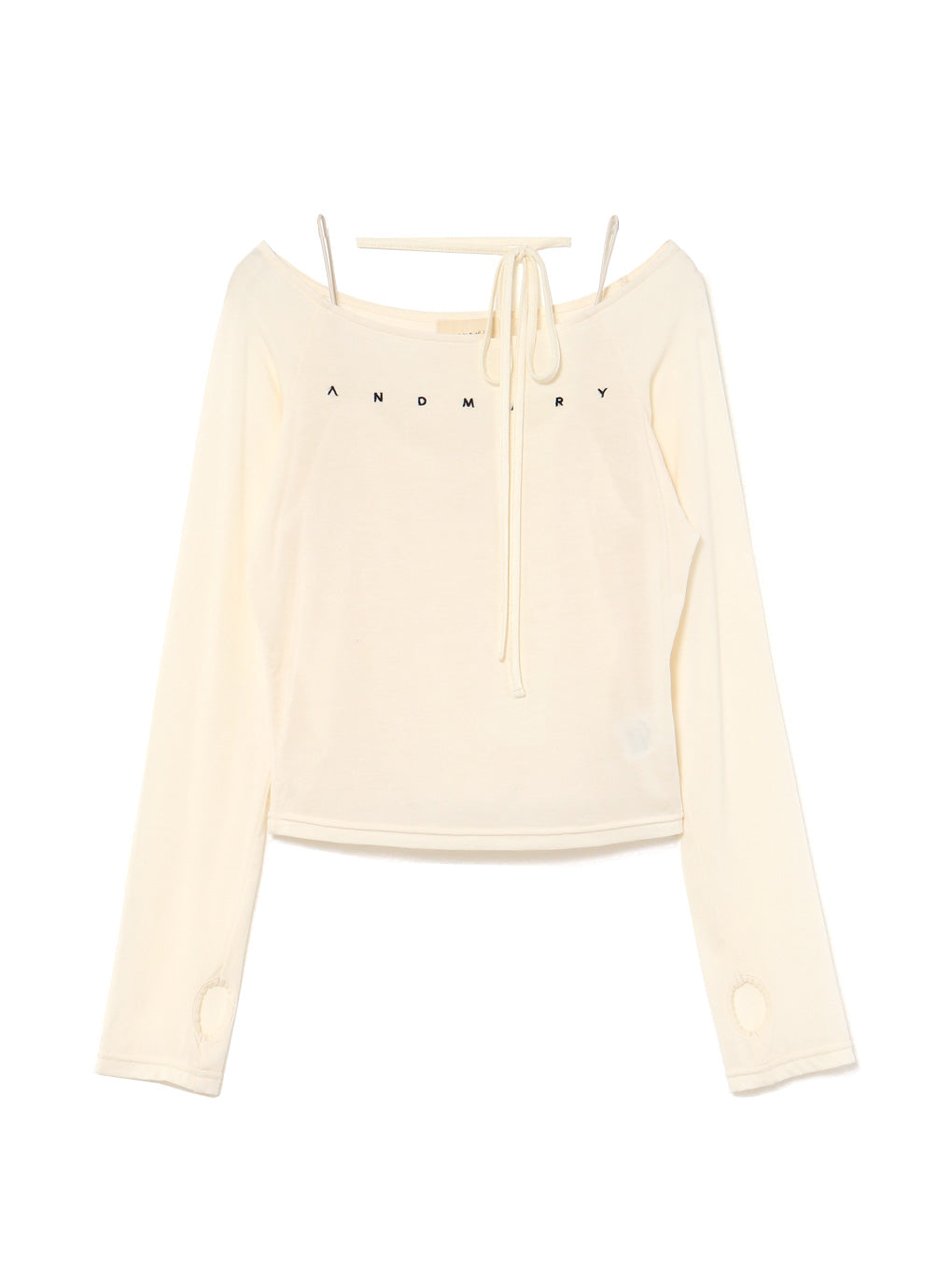 Mary sheer logo tops