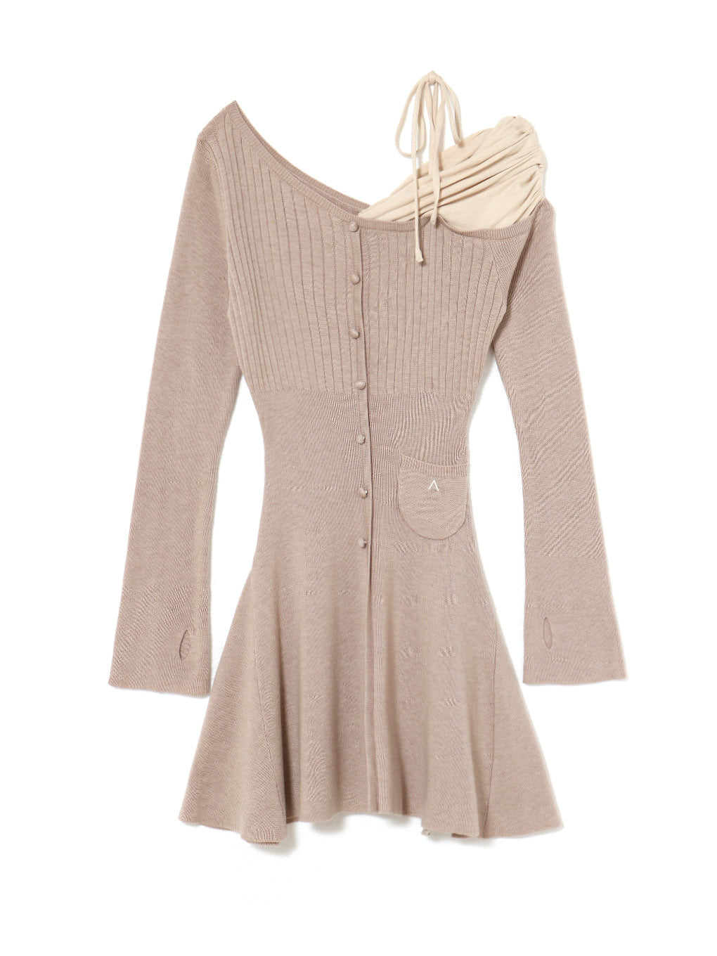 Helen knit flare mini dress