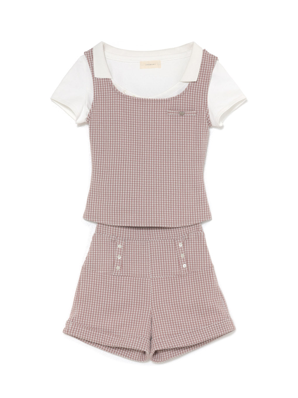Polo gingham check set up