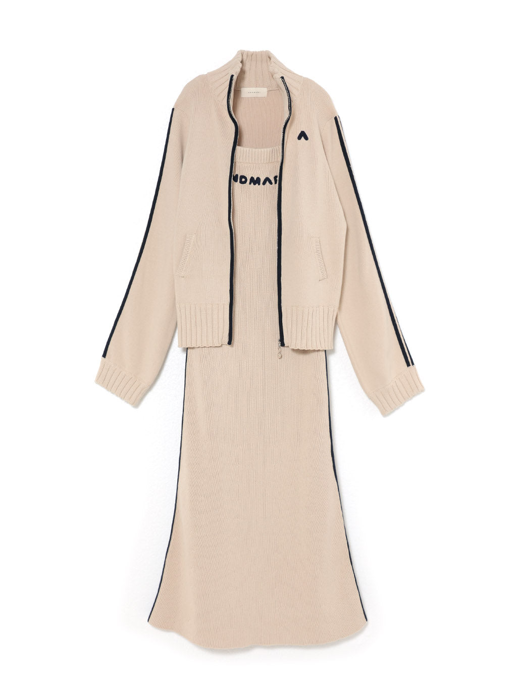 Zoe full zip set long dress