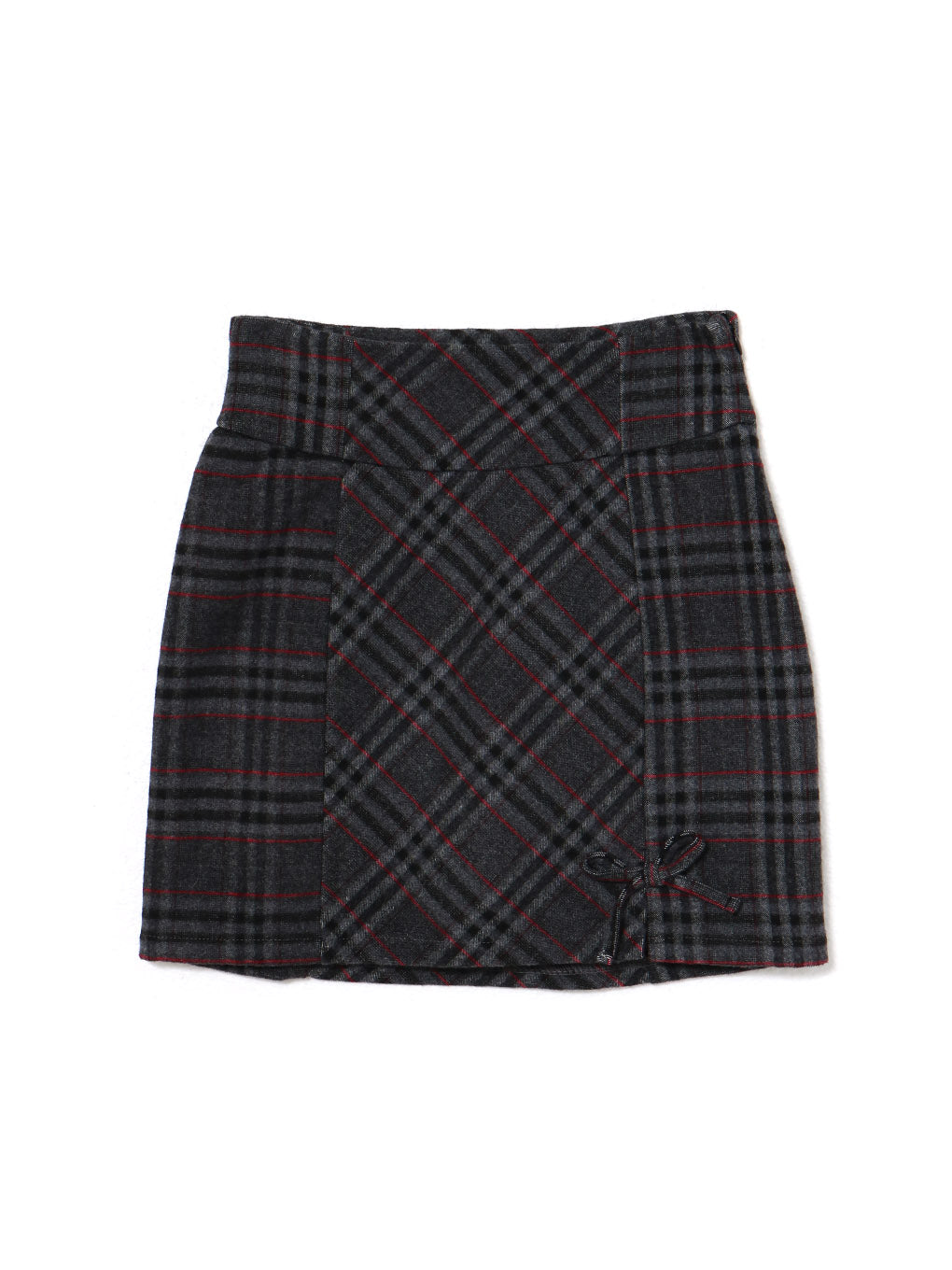 Monica check mini skirt
