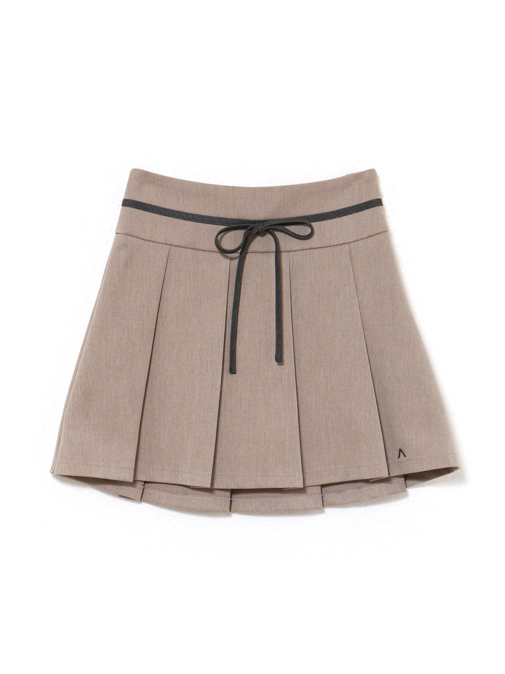 Rain pleats mini skirt