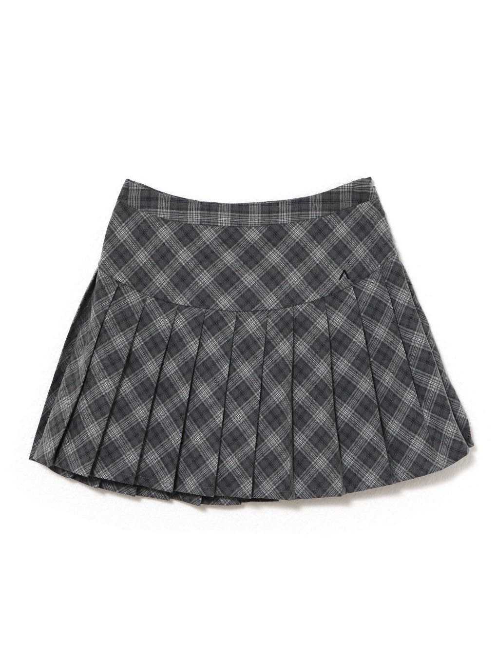 Audrey check mini skirt