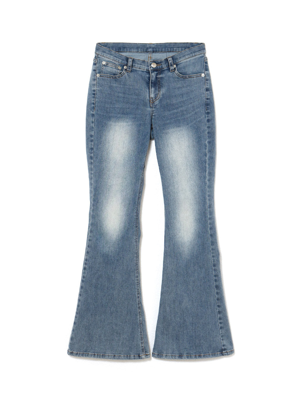 Heart hip flare denim