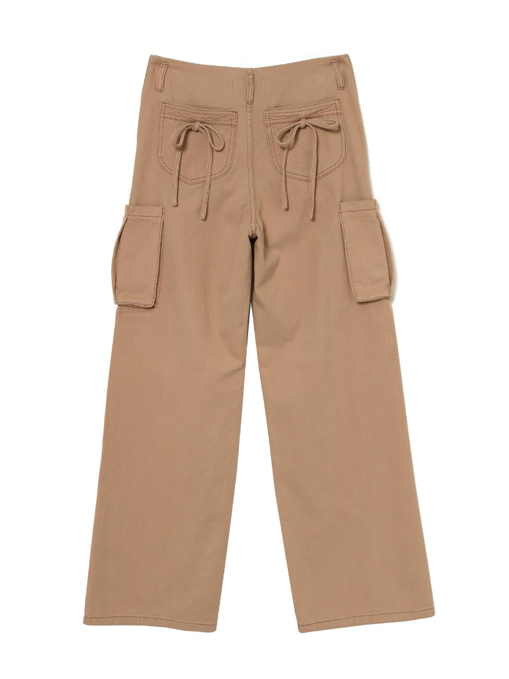 Back ribbon cargo pants