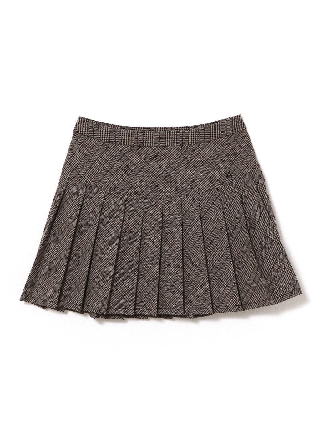 Audrey check mini skirt