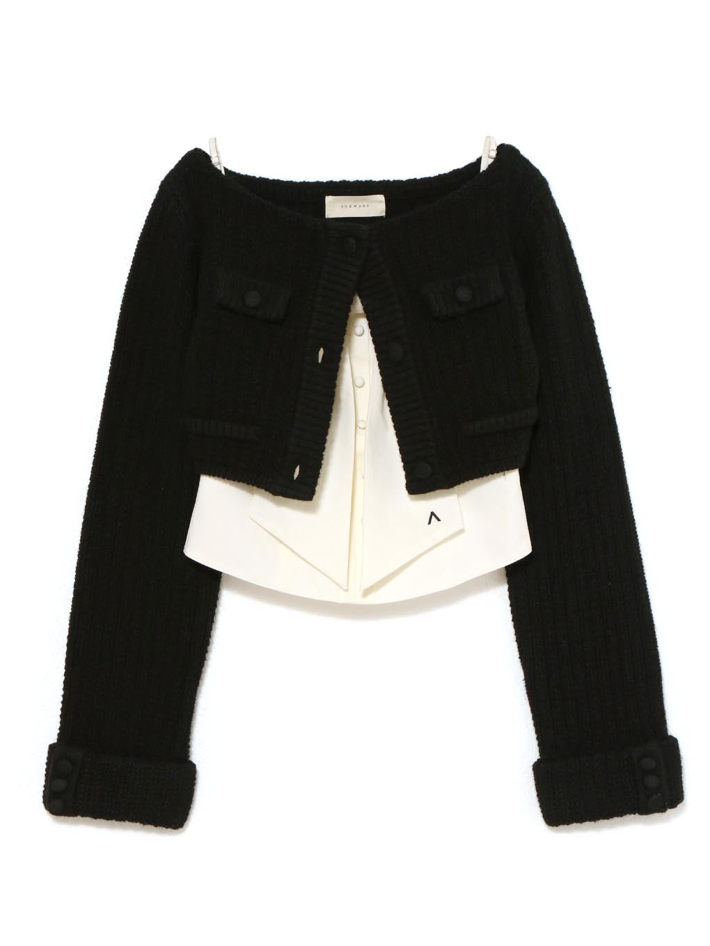 Twiggy tweed ribbon set tops