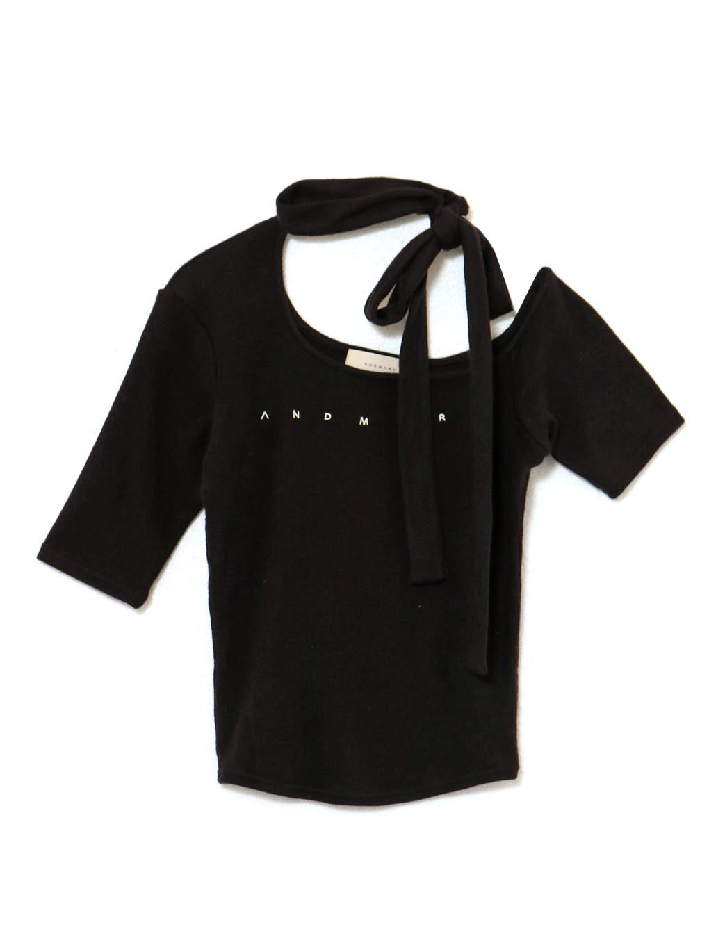 Nana ribbon oneshoulder tops