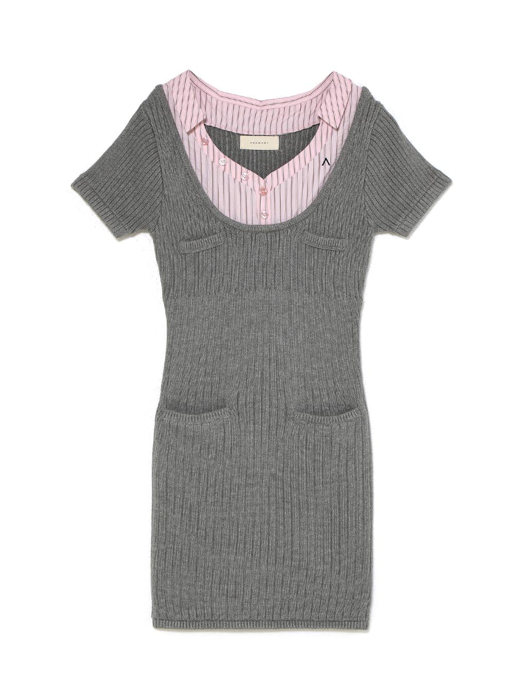 Nina stripe shirt mini dress