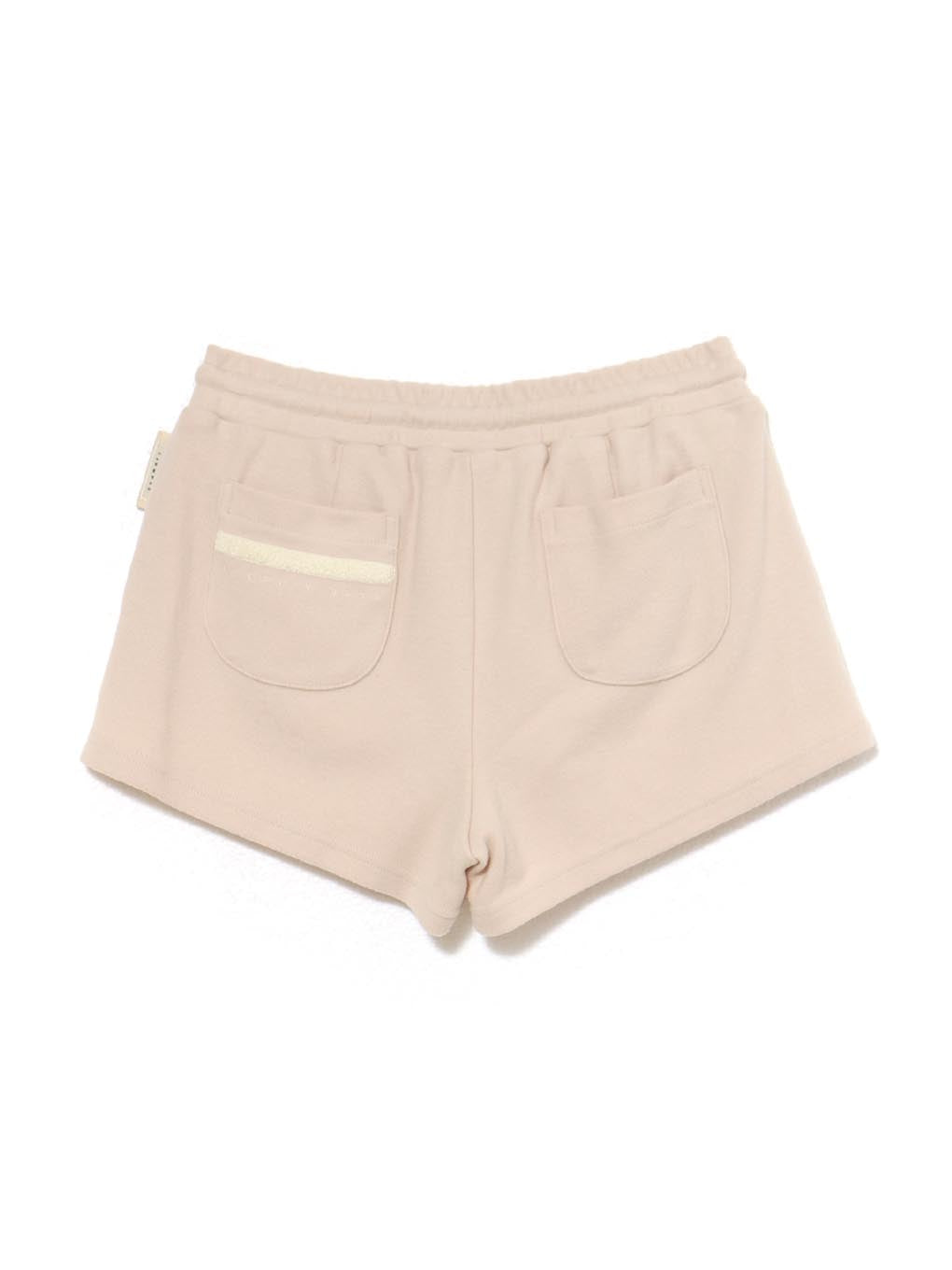 Milky pile heart short pants