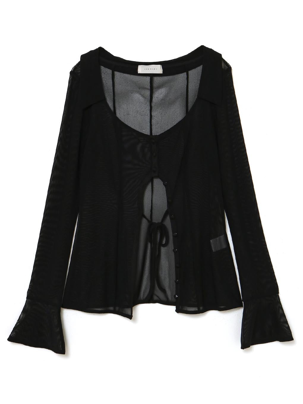 Jean tulle cardigan