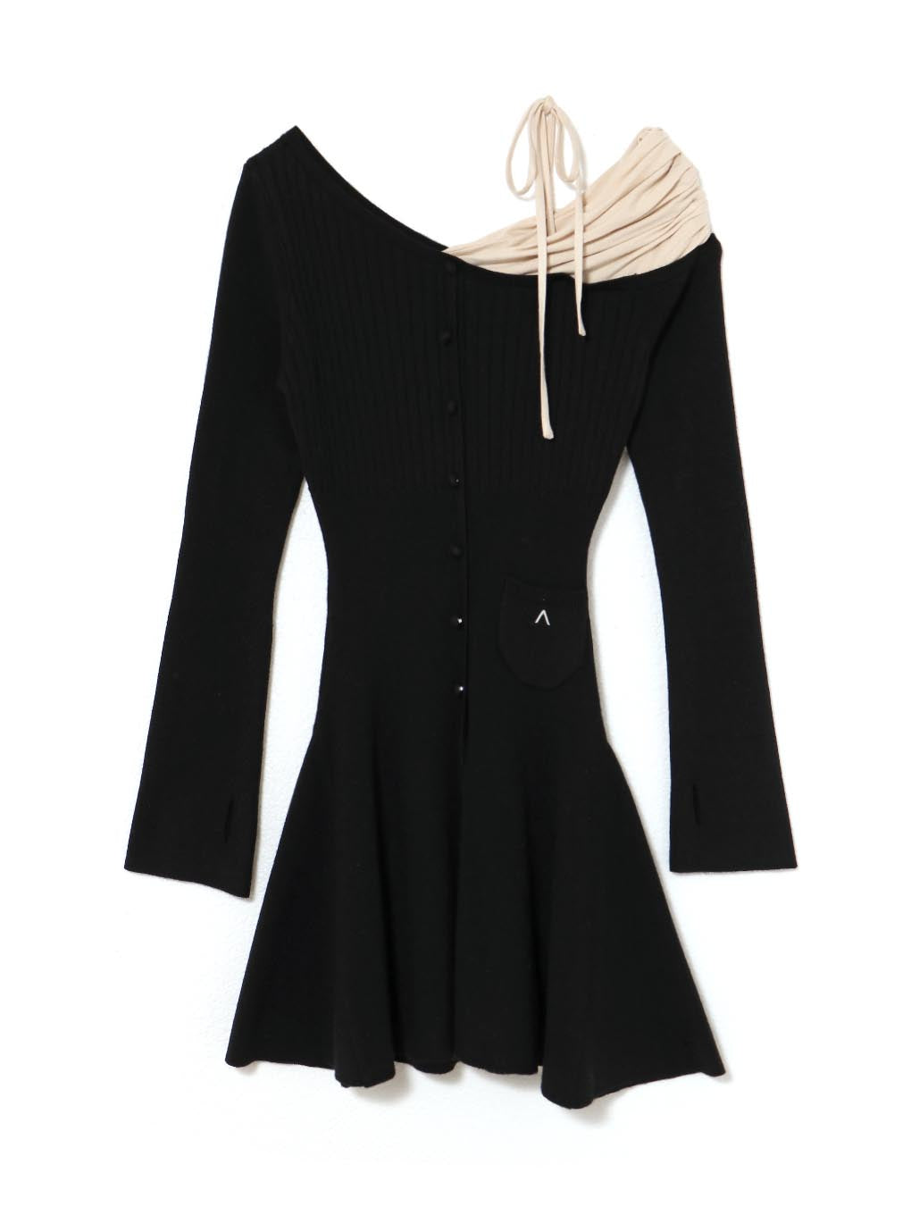 Helen knit flare mini dress