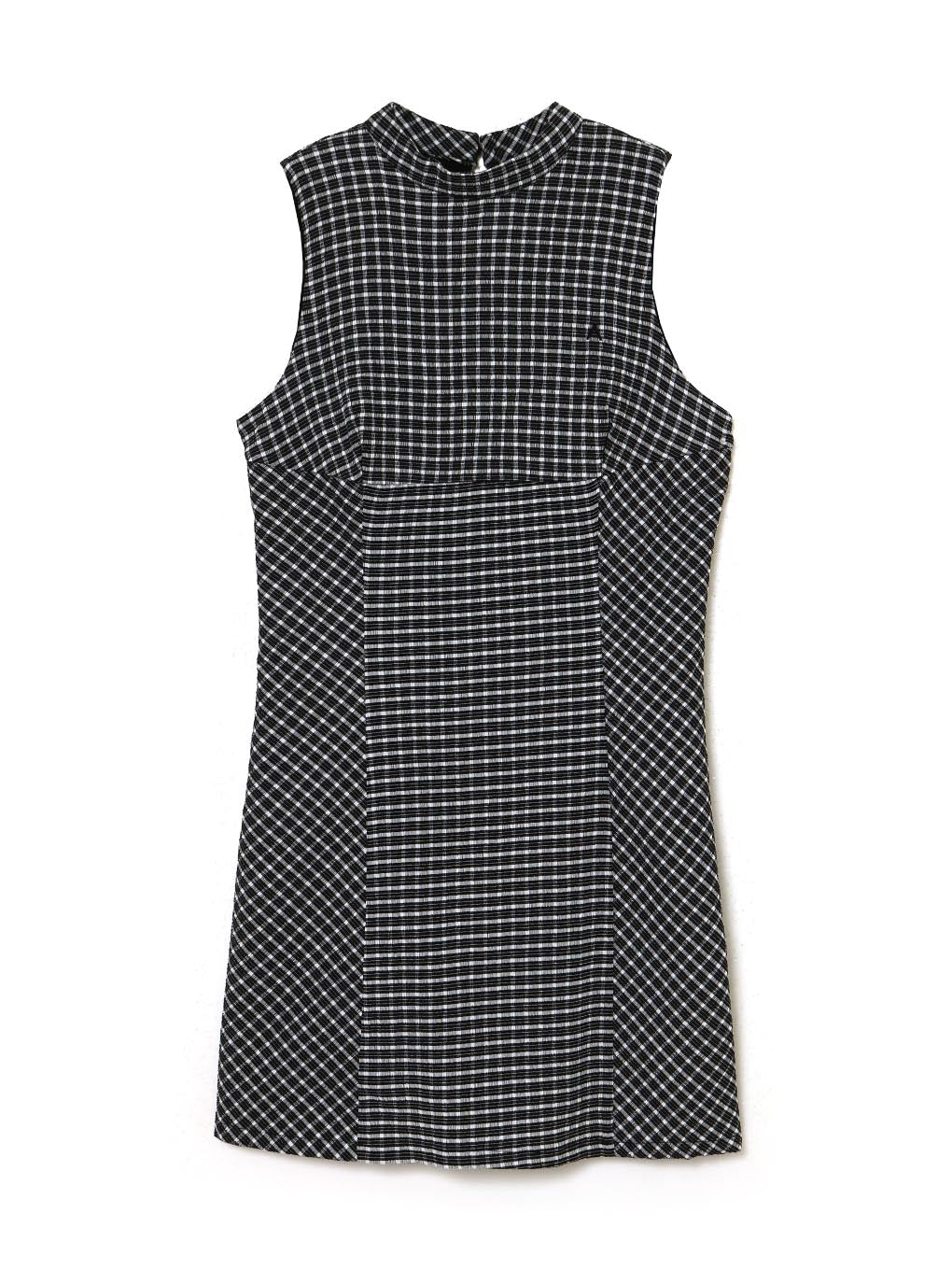 Natalie check mini dress