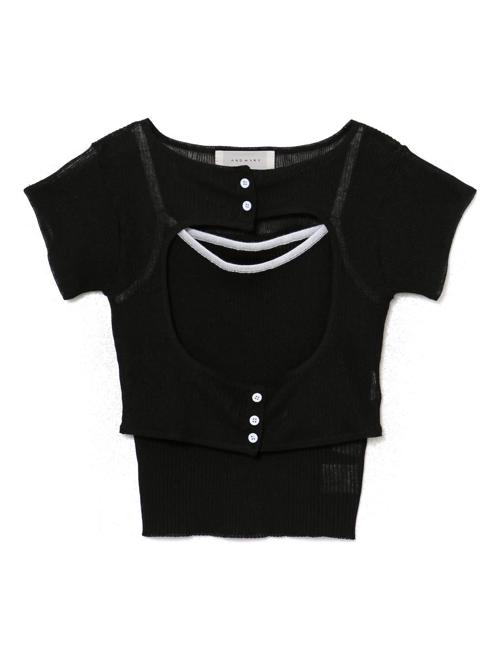 Elf button knit tops