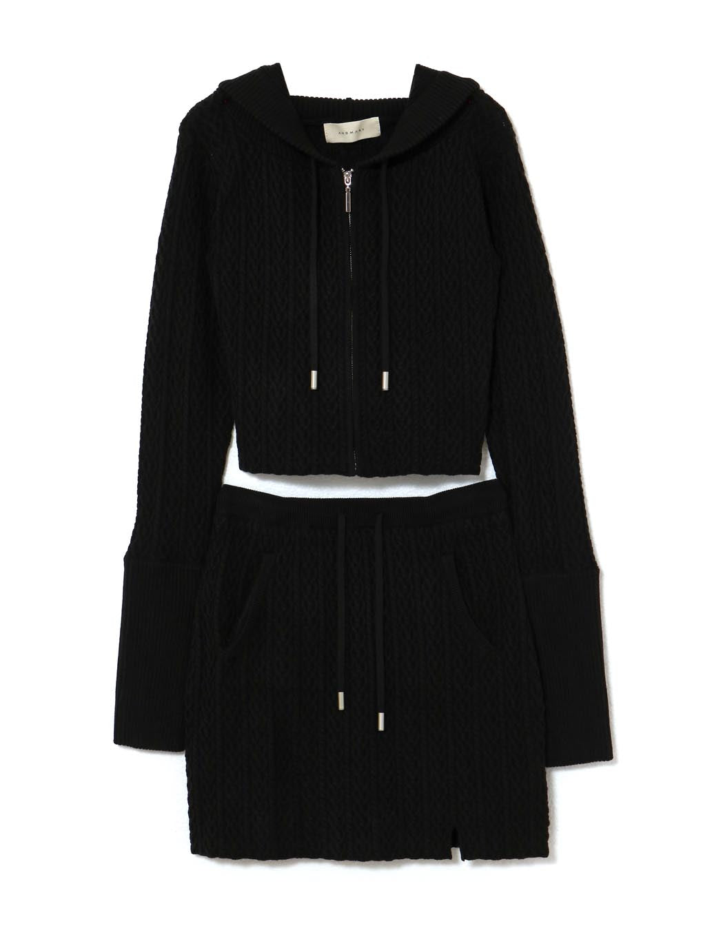 Heart cable knit set up