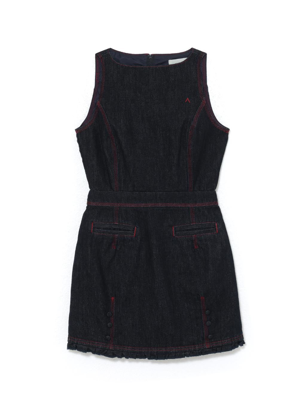 Lara stitch frill mini dress