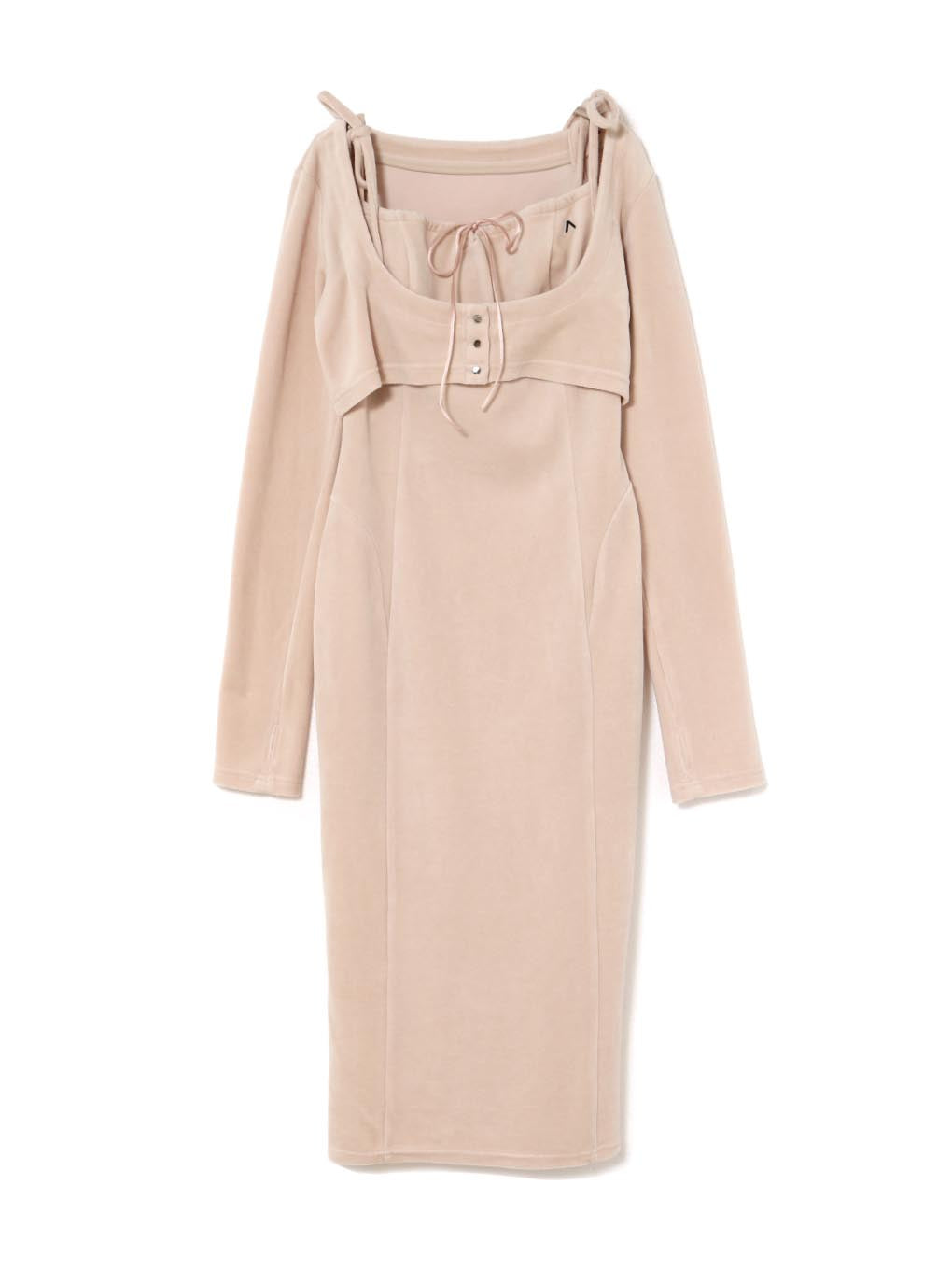 Roy velour set long dress