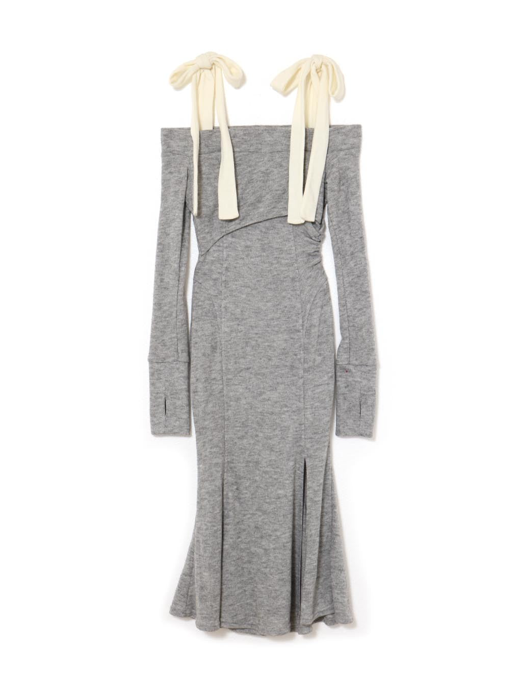 Rathy ribbon long dress