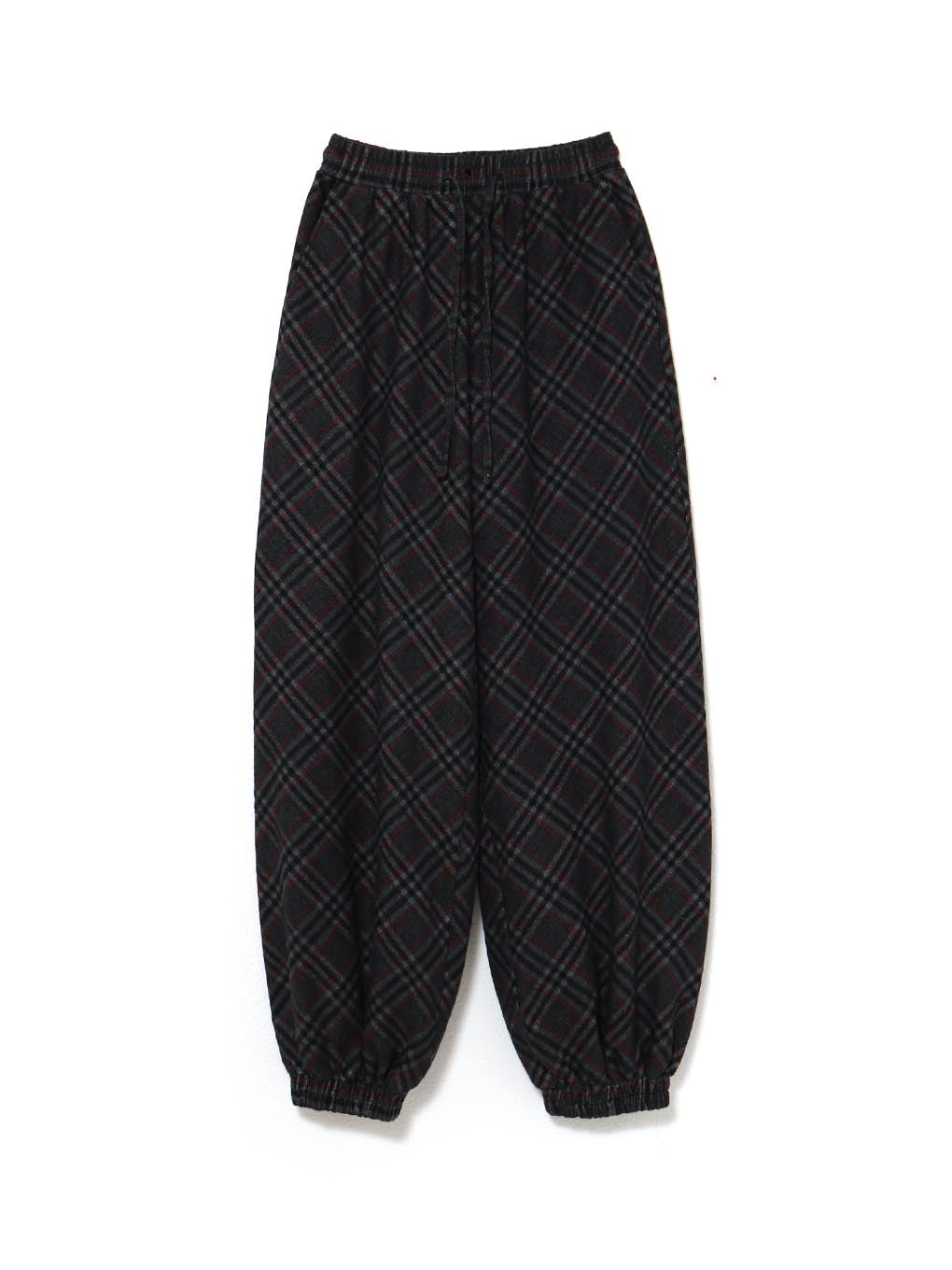 Monica check loose pants