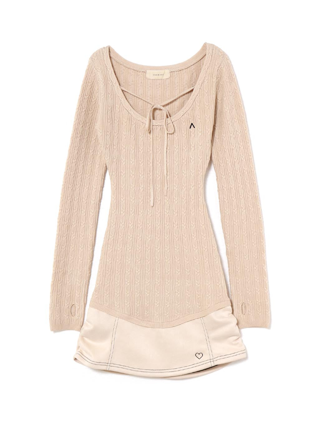 Regina cable mini dress