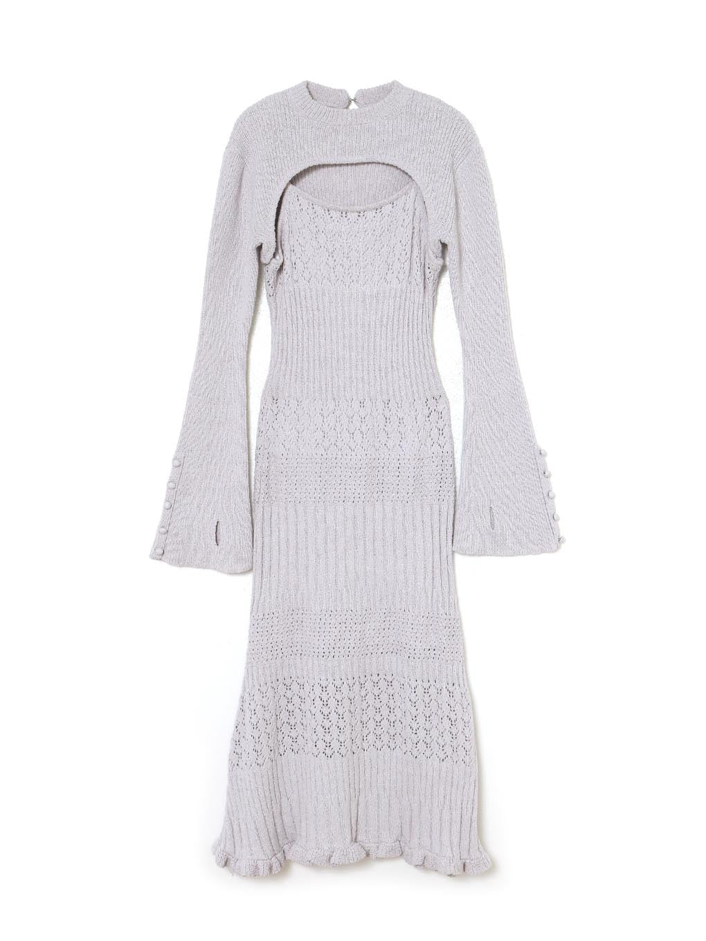 Layered crochet dress