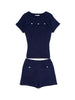 navy / F