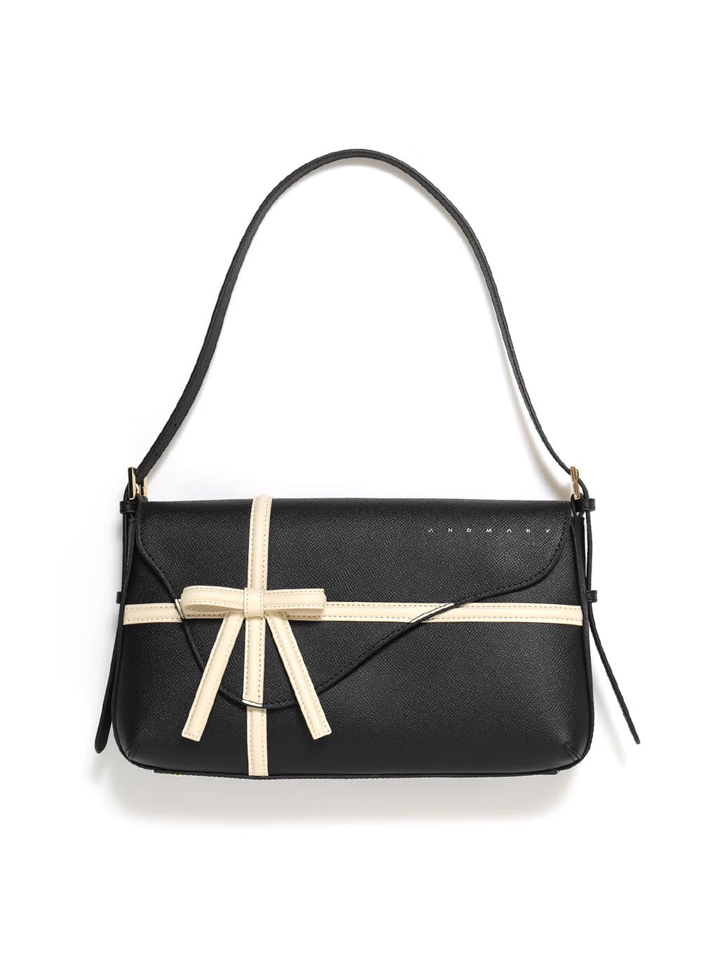 Valentine ribbon leather bag