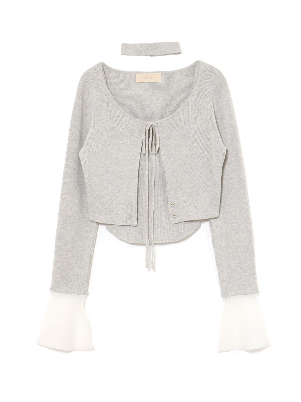 Candy sleeve knit set