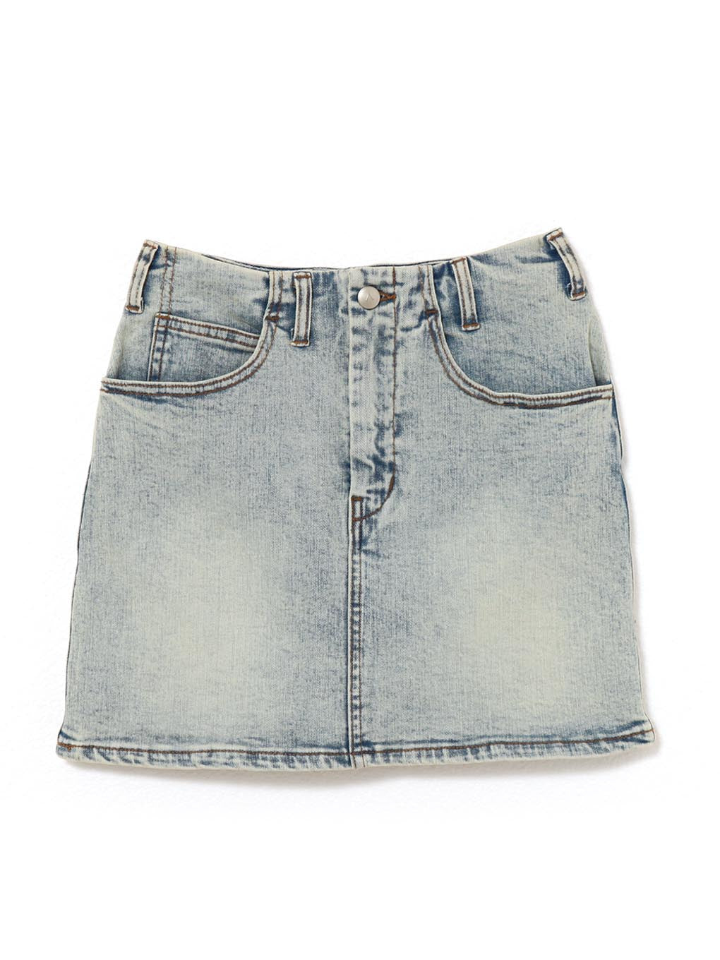 Heart hip denim skirt