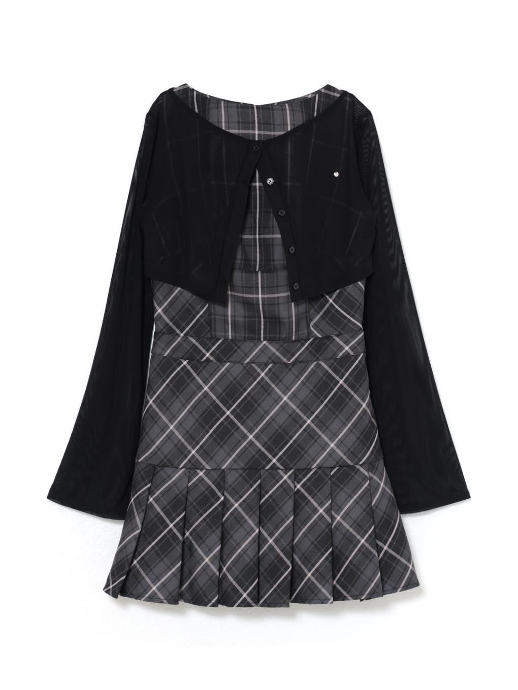 Donna check mini dress