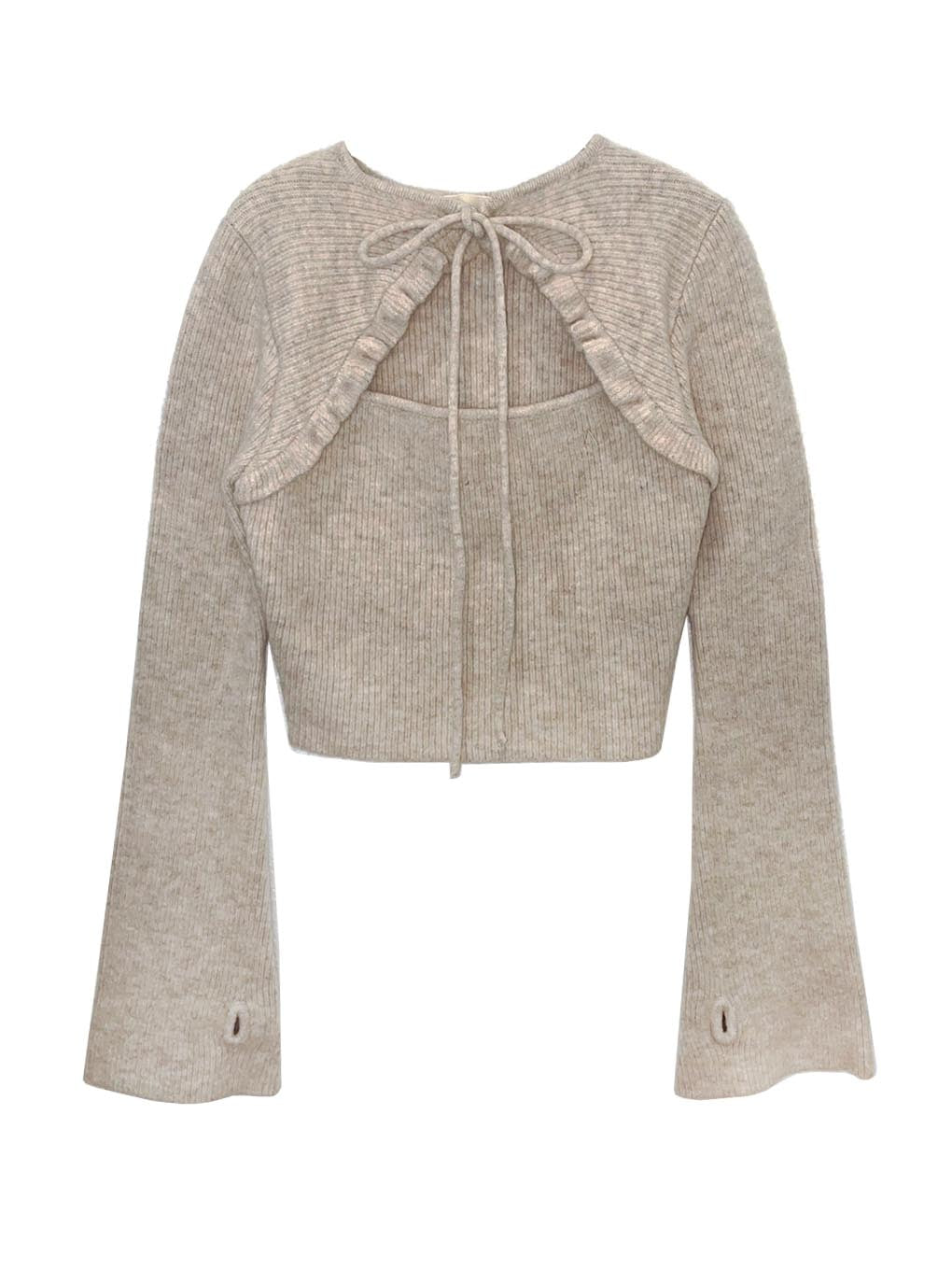 Anita ribbon knit tops