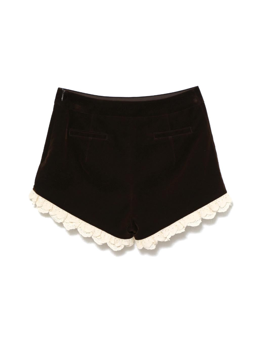 Velour mini pants