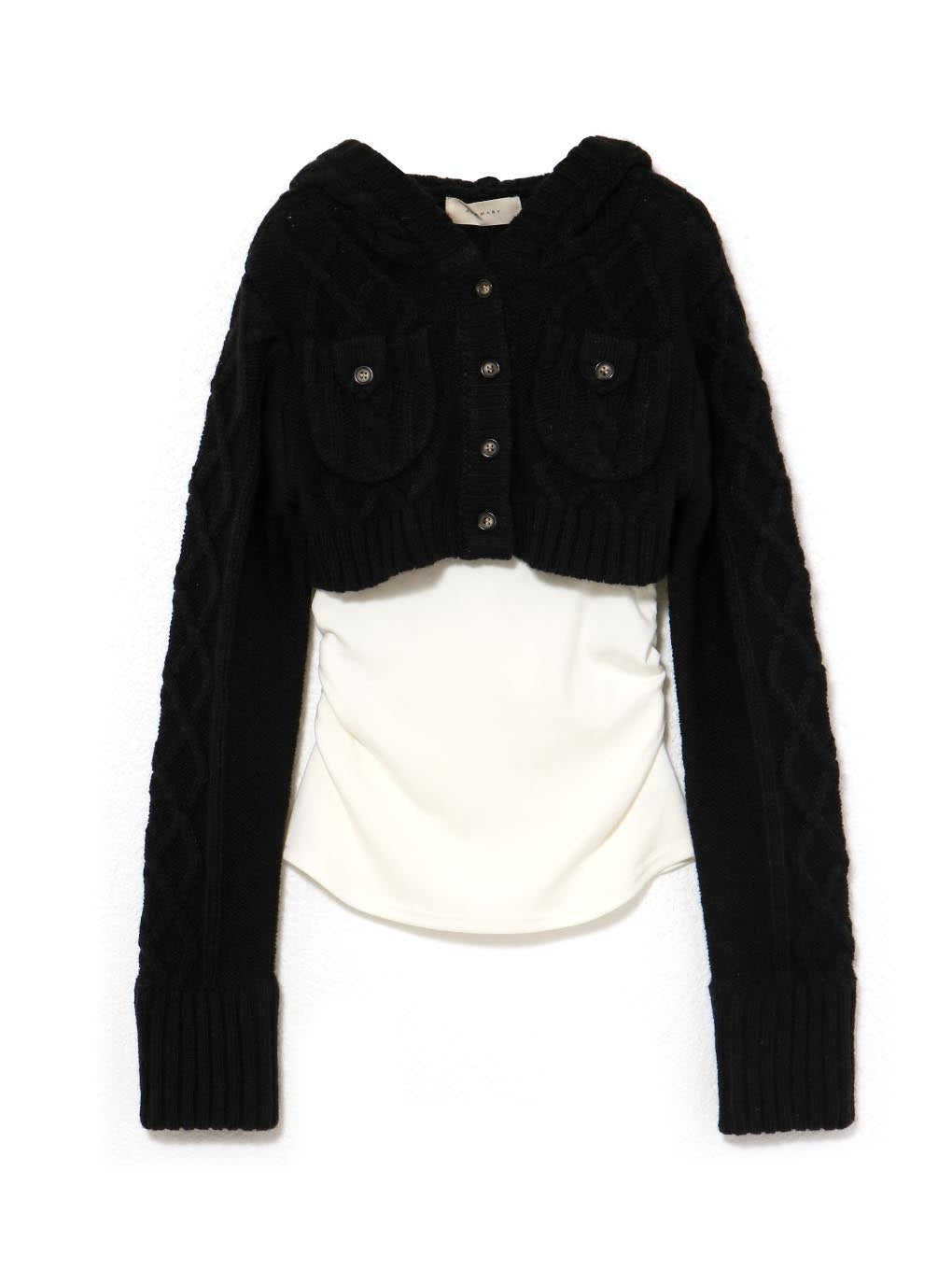 Mary logo cable knit set
