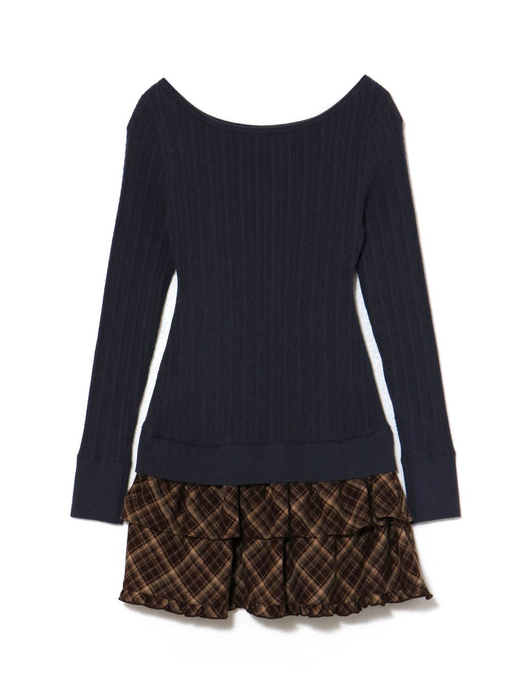 Nina check mini dress