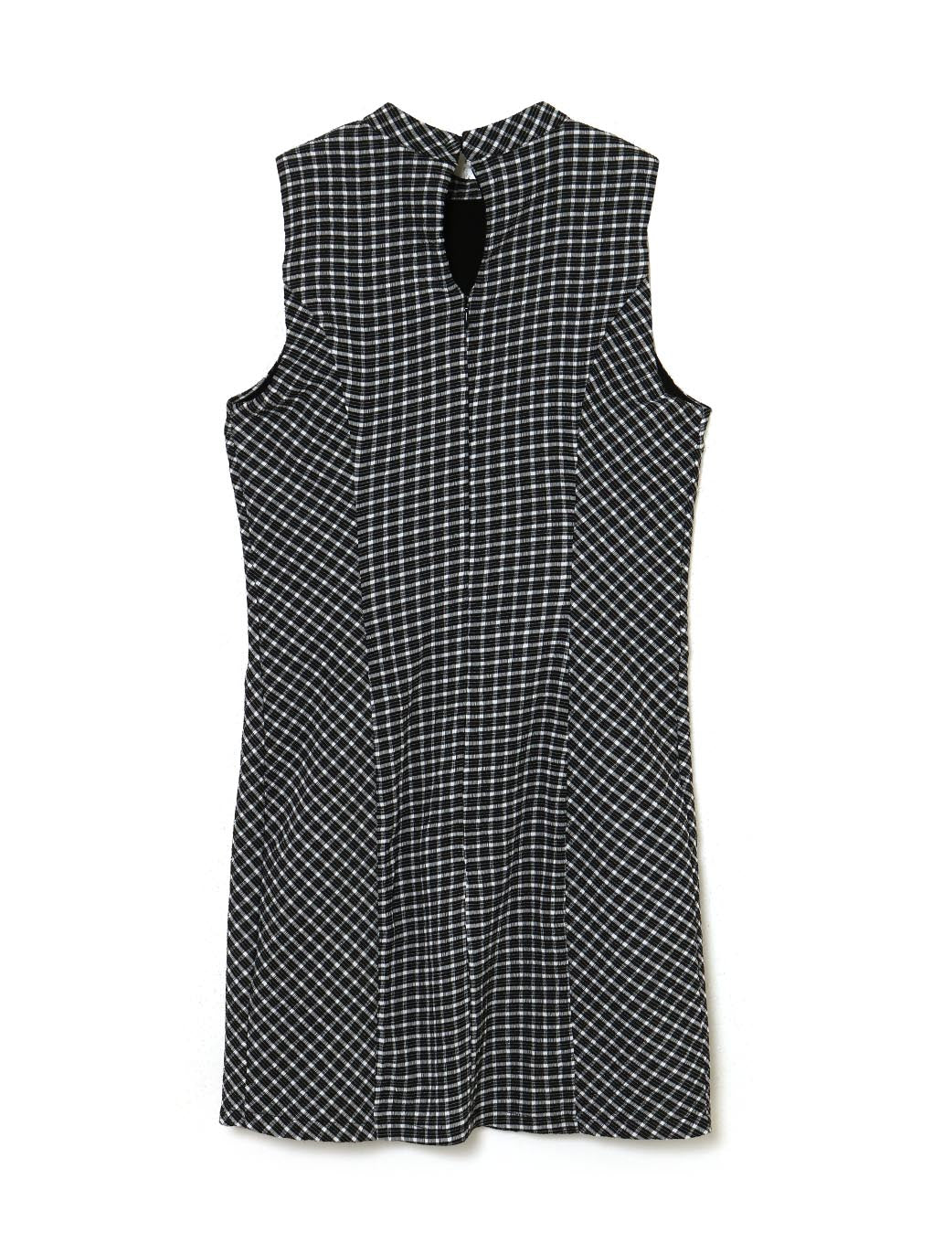 Natalie check mini dress