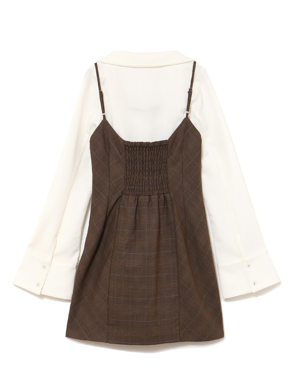 Betty layered check dress