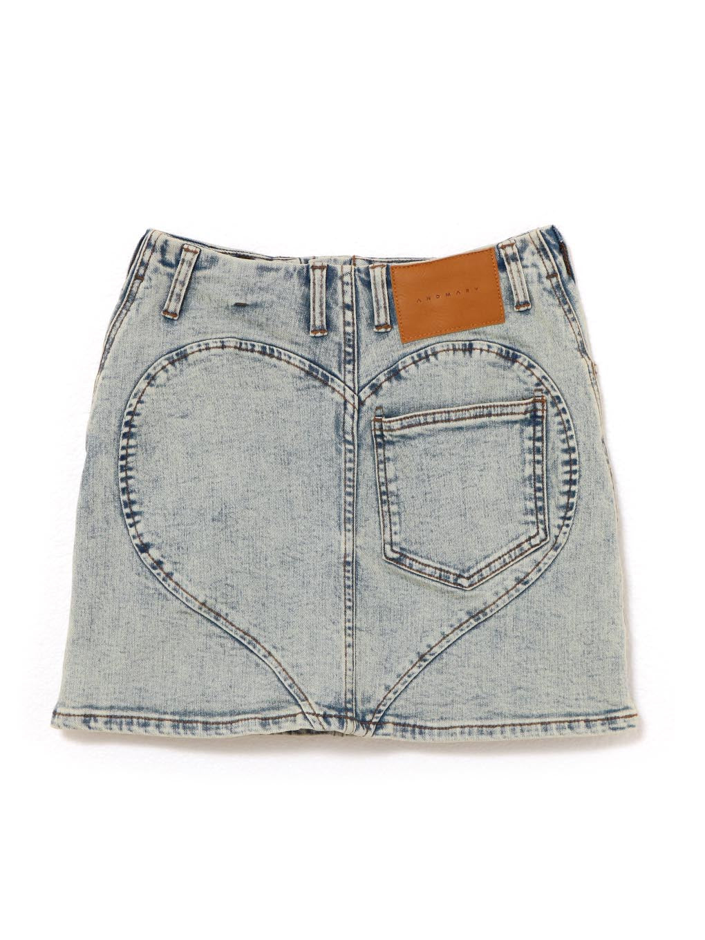 Heart hip denim skirt
