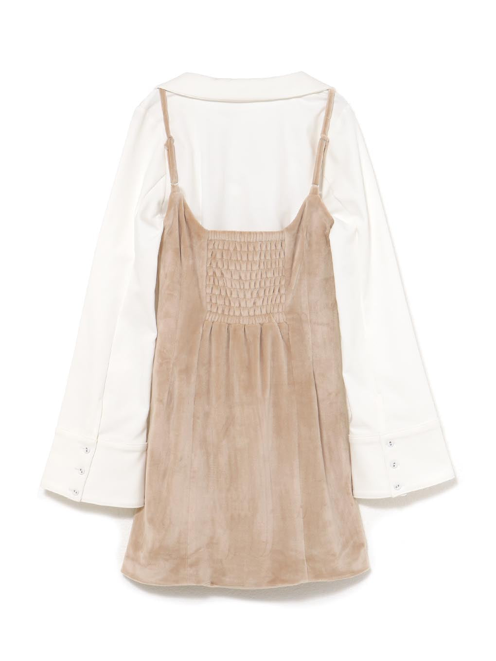 Betty velour mini dress