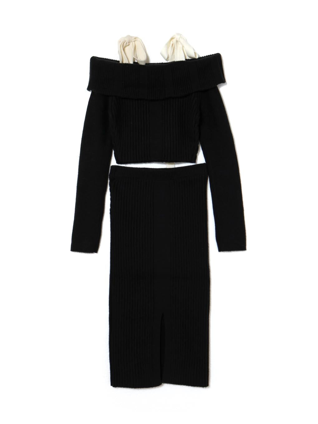 Rei ribbon offshoulder set up