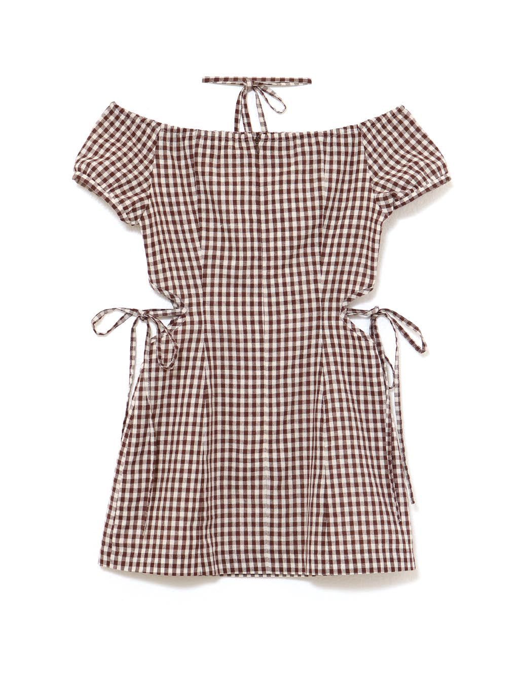 Becky check mini dress