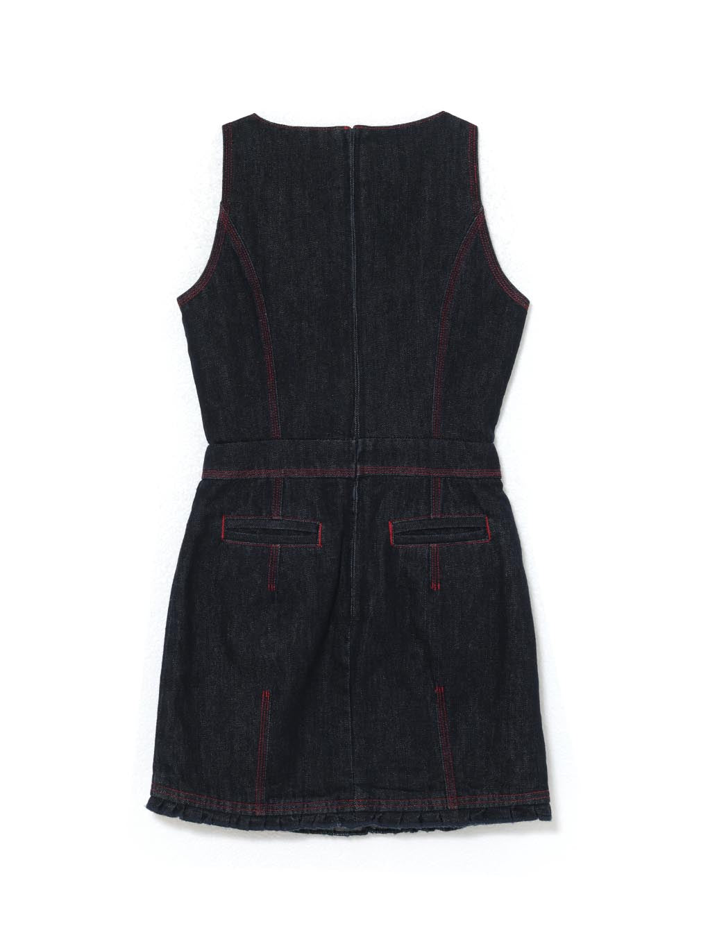 Lara stitch frill mini dress