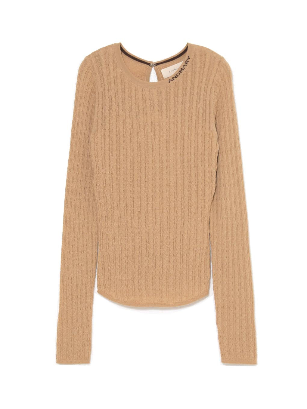 Logo knit tops