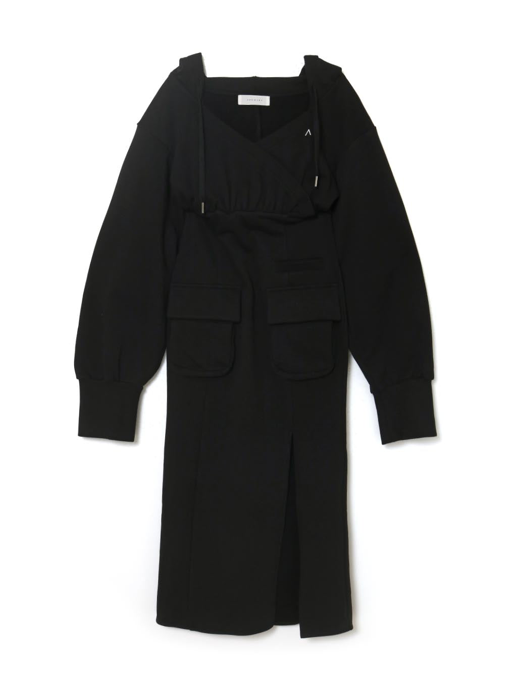 Ami pocket slit dress